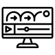 Liikkuva grafiikka ja editointi ikoni